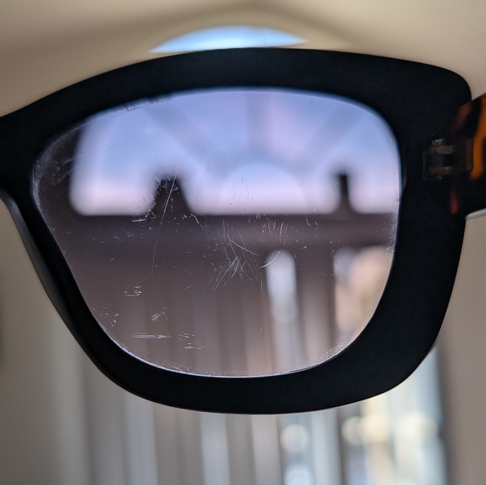 🙋B2G1! Tahari Large Cat eye Matte Black Tortoise Sunglasses - Picture 4 of 5
